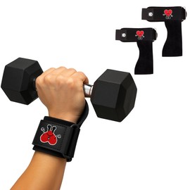 IRONKING Strap Par Muñequeras, Correas Levantamiento De Pesas Gym Callera de Piel Crossfit Mujer