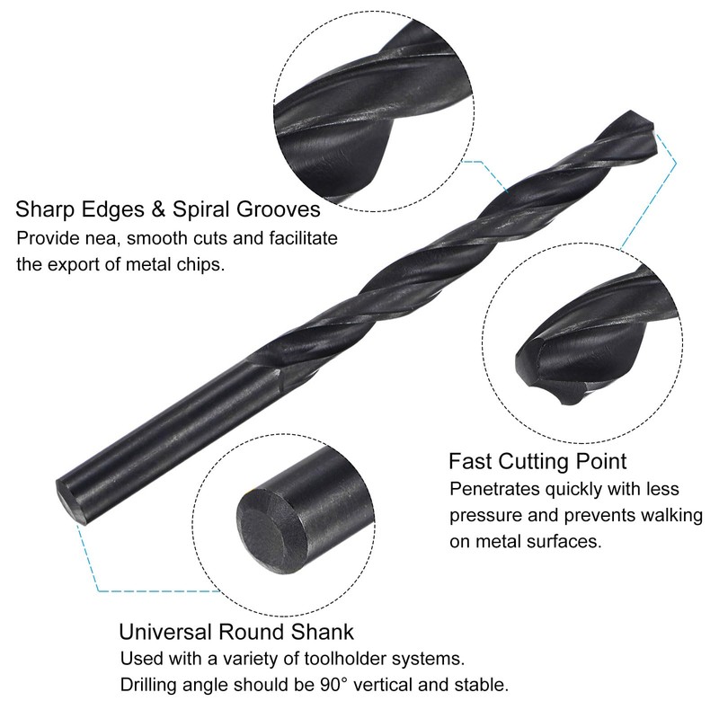sourcing map Metric Tap and Drill Bit Set, M10 x