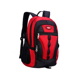 Mochila escolar para niños y niñas, gran capacidad, alta media, primaria, estudiantes, adolescentes, mochila deportiva, Rojo, Una talla, Mochila deportiva