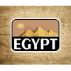 Egypt Africa Vintage Travel Luggage Pyramids Mummy Sticker Decal 4" x 2.7"