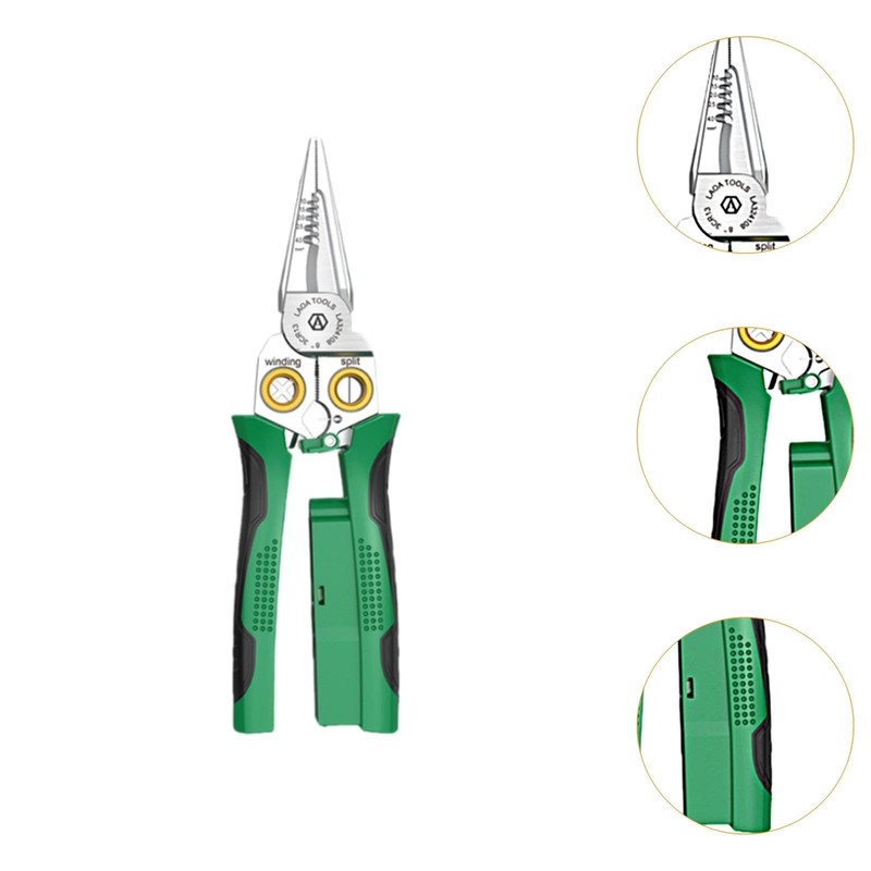 MagiDeal Electrical Wire Stripping Tool, Professional Cable Cutting Pliers, 8