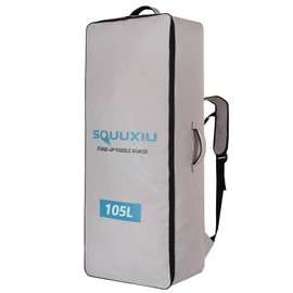 SOUUXIU Inflatable Paddleboard Backpack 105L/125L Waterproof with Side Mesh Pocket+ Buckle Strap, SUP Surfboard Bag Oxford Cloth Lightweight Paddle Board Backpack for Surfing Paddleboarding