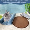Hamiledyi Rabbit Bed Small Pet Snuggle Mat 15.7x14 Inch Machine