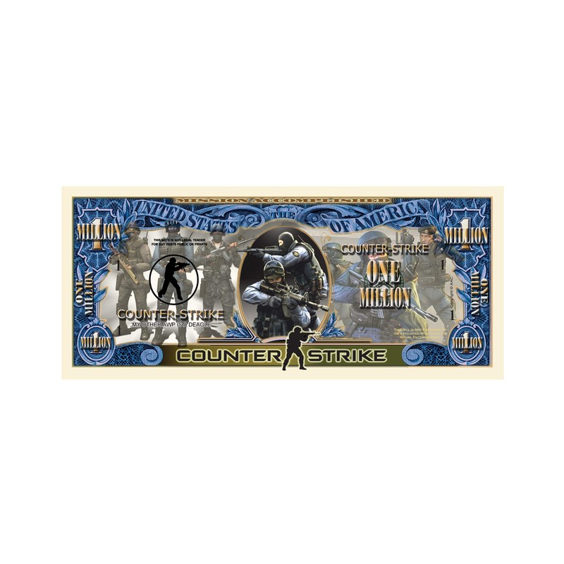 American Art Classics Limited Edition Counter Strike Collectible Million Dollar