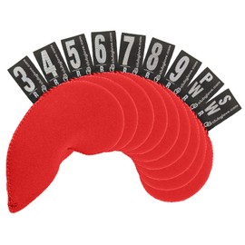 Club Glove Set of 9 regular iron covers, neoprene, ICNR9006, red, regular