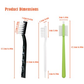 3Pcs Juicer Cleaning Brushes Compatible with Omega 8006, VRT, 8004 8003 VERT VRT350 VRT330 Masticating Juicers Replacement Cleaner, HD Bristles