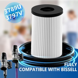6 Pack Vacuum Filters Replacement Kit Compatible with Bissell CleanView XR 200W 3789U / Cleanview XR Pet 300W 3797V Cordless Vacuum,6 HEPA Filters Replace Part#1638010