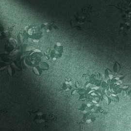 Abyssaly Green Floral Peel and Stick Wallpaper, Dark Green Embossed Textured Wallpaper for Bathroom, Self Adhesive Removable Friendly Cabinets Contact Paper 17.7in X 118in