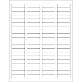 Tape Logic Aviditi Tape Logic 1 3/4" x 1/2" White Return Address Labels, for Laser & Inkjet Printers, Permanent Adhesive, 8 1/2" x 11" Sheet, 80 Labels Per Sheet, 1000 Sheets