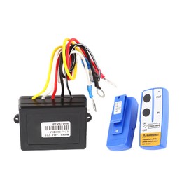 Luqeeg Electric Wireless Winch Controller, 150ft Universal Electric Winch Controller System, compatible with 17,000lb Winches Car Modification for Jeep Truck (12V dual remote control)