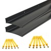 DAILISEN Aluminum Overhead Door Rain Drip Cap Guard - 43.3'