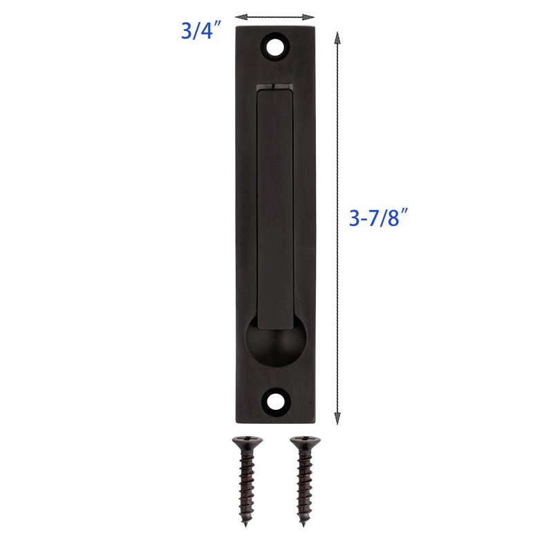 Dontay Pocket Door Edge Pull, Professional Stainless Steel 304, 4"