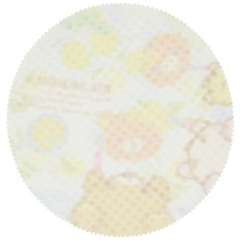 Rilakkuma 917826 Cleaning Cloth, Round 5.9 x 5.9 inches (15 x 15 cm), Fresh Lemon