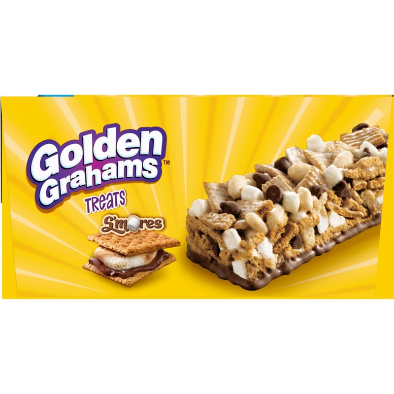 Golden Grahams Cereal Treat Bars, S'mores, Snack Bars, Value Pack,