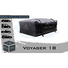 Voyager 18 Cubic Feet Waterproof Car Topper Luggage Carrier -