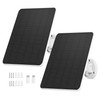 Solar Panel for Security Camera,6W Solar Panel Micro USB&USB-C,Camera Solar