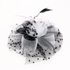 DRESHOW Fascinator Hats for Women Pillbox Hat with Veil Headband