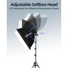 Softbox Lighting Kit, Skytex Soft Box 16x16in |Upgrade 135W 2700-6400K