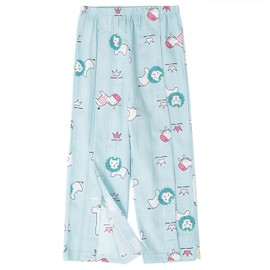 WEEOATAR Breakaway Pants Rip Off Pants Knee Surgery Pants, Full Open, Easy to Wear with Magic Stickers on Both Sides, Adaptive Clothing for Boys and Girls (Animal, 130cm/51.2in)