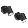 ledscom.de 2 Wall spot WAIKA, Single-Flame, with Switch, GU10, matt