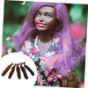 DOITOOL 5PCS Curly Doll Wig Wefts for DIY Doll Hair