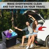 HAUSSIMPLE Car Trash Can 1.4 Gallon with Stability Flap &