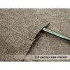 Aiking Home Pure 100% Faux Linen Window Valance - Size