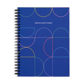 POKETO - Weekly Planner 8" x 6" - 52 Undated Pages - To Do List Notepad & Habit Tracker - Spiral Binding - Daily Planner & Journal Planner 2024-2025 - 2025 Planner - Office Supplies - Metro