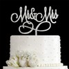 Decoración para tarta con texto en inglés «Mr and Mrs»