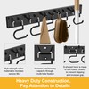 GARLWOLEX Broom Hanger, 2-Pack Mop Holder Wall-Mounted Garden Tool Organizer