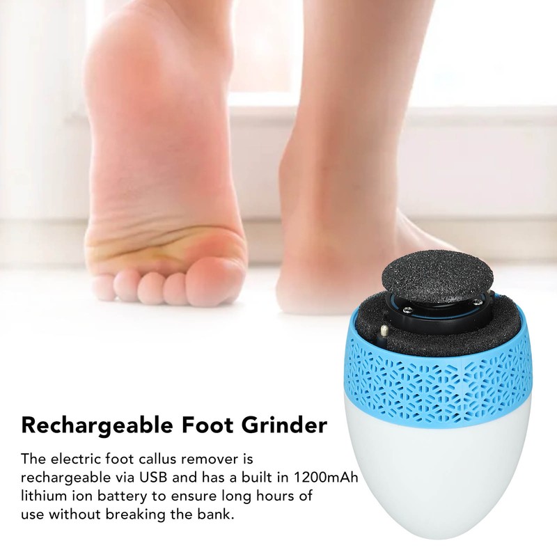 Electric Foot Callus Remover Multifunction 2 Speeds Rechargeable Blade Free