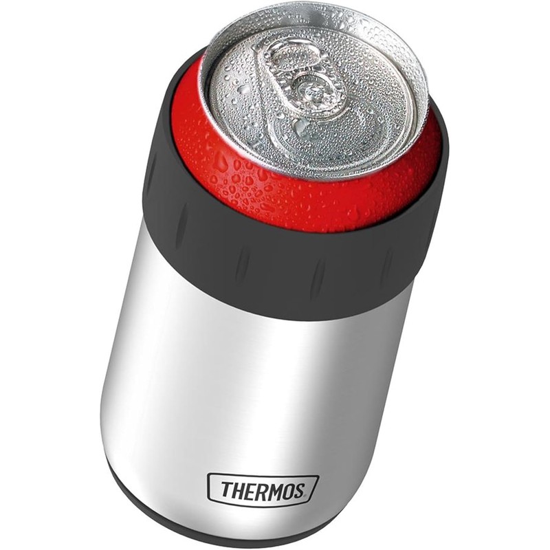 Thermos Stainless Steel Beverage Can Insulator for 12 Ounce Can,