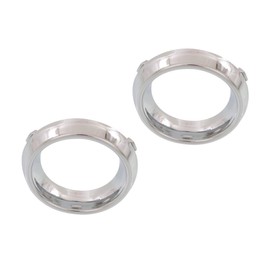 KarParts360 For Chrysler Town & Country 2011 12 13 14 15 2016 Fog Light Moldings Front, Driver And Passenger Side | Pair | Chrome Finish | Trim | Replacement For CH1038144 | 68100718AA