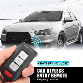 X AUTOHAUX 315Mhz OUC644M-KEY-N Replacement Keyless Entry Remote Car Key Fob for Mitsubishi Lancer 2008-2017