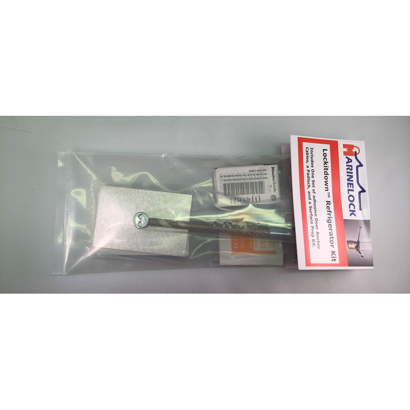 Stainless Steel Refrigerator Door Lock with Padlock