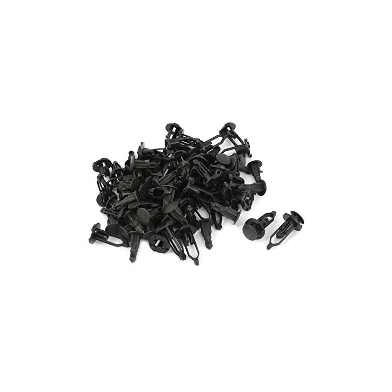 sourcing map 50 Pcs 9mm Hole Dia Fasteners Clips Plastic