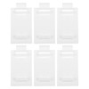 6pcs White Adhesive Backed Bracket Holders for Window Blinds No