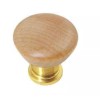 Liberty P50094-PL1 Brass & Wood Drawer Cabinet Knob Pull 1