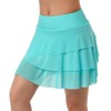 beroy Women's Swim Skirts Skorts Mesh Layered Ruffle Tummy Control