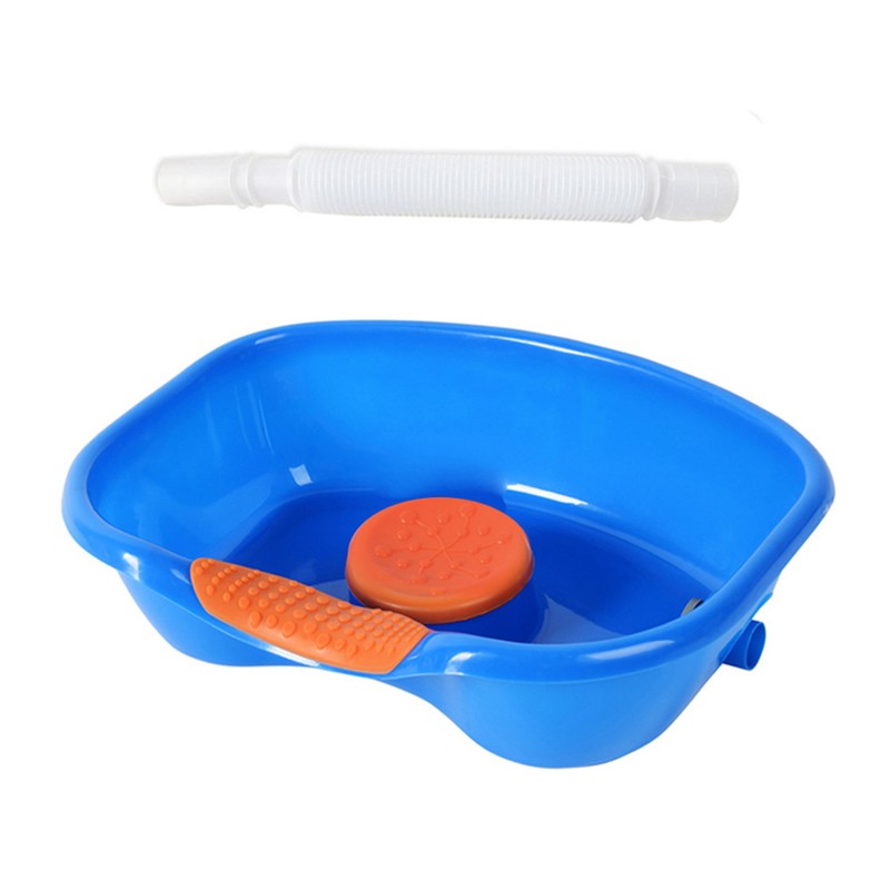 Hair Washing Basin Horizontal Drainable Portable Shampoo Tray for Bedridden