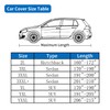 TUUMOND Car Cover Waterproof All Weather Outdoor, Full Exterior Cover
