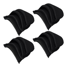 pson 8 Pairs Breathable Sponge Foam Shoulder Pads for Women and Men Blazer, Suit, Coat, Jacket Sewing Accessories(Black)