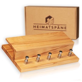 Heimatspäne Oak Key Rack with Letter Tray