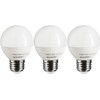Sunlite G16 LED Dimmable Decorative Globe Vanity Light Bulbs, Frosted,