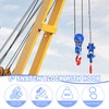 WULAZMU Snatch Block with Hook, 8 Ton 6" Sheave Fit