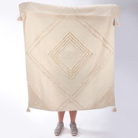Primitives by Kathy Tufted Diamonds Decorative Throw Blanket