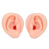 1 Pair Piercing Practice Ear Model Novice Soft Silicone Flexible