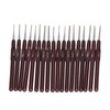 18Pcs Crochet Needle Comfortable Grip Aluminum Material Portable Sweater Needle