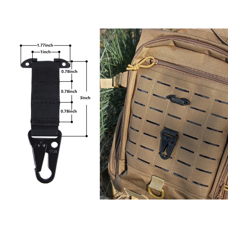 [KDTAC] Tactical Gear Molle Crash Hook/Hanging Carabiner T Mount MOLLE