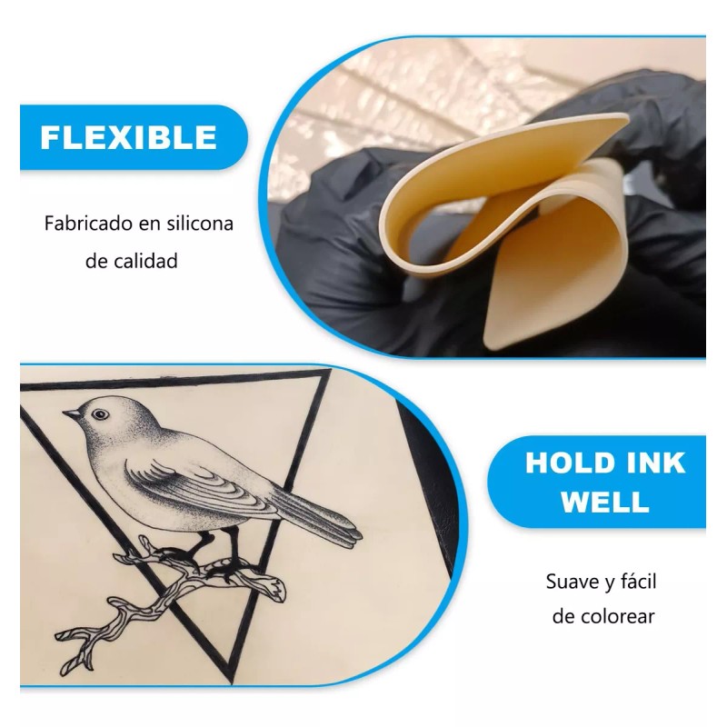 Wnatn 30 Hojas Sintética Practica Tatuar Doble Cara Tatuajes Skin